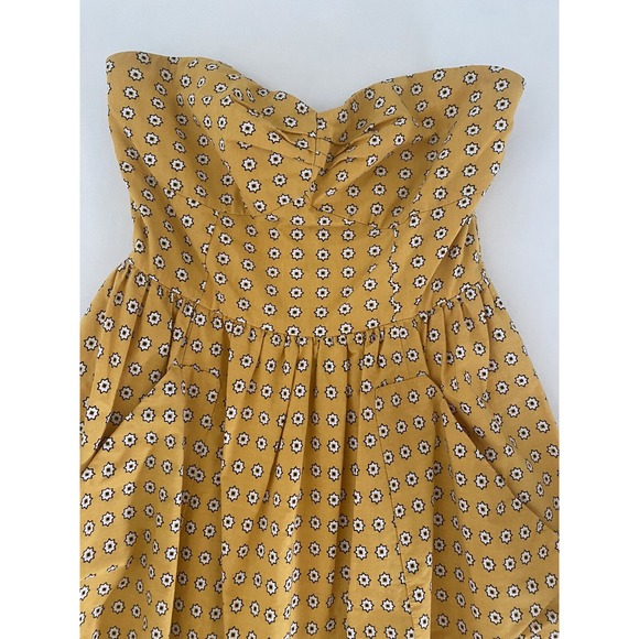 Girls‎ from Savoy Dress Womens 2 Yellow Anthropologie Paisley Bandana Print - Picture 2 of 7